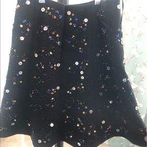 Club Monaco black business skirt for cold weather